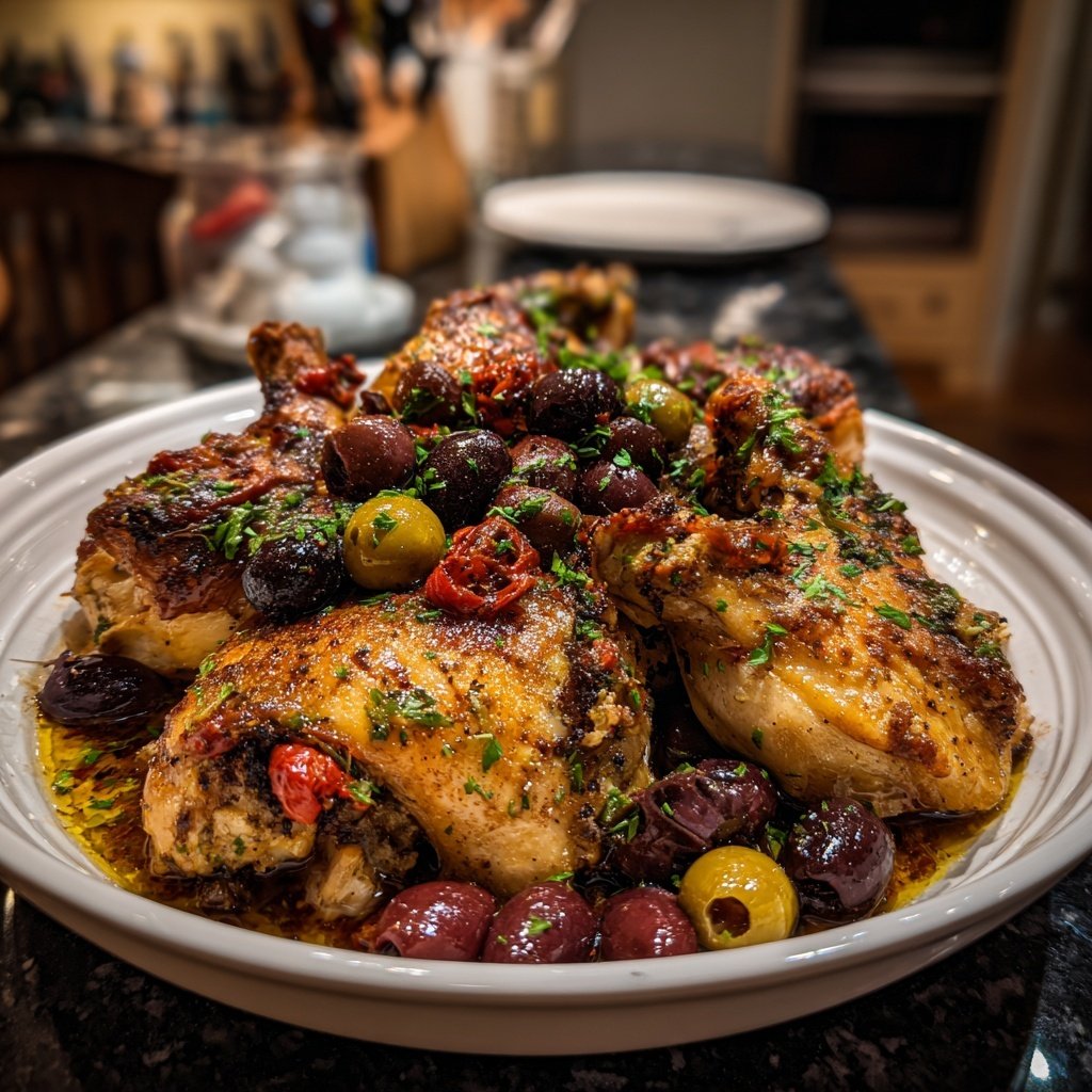 Mediterranean Chicken With Olives
