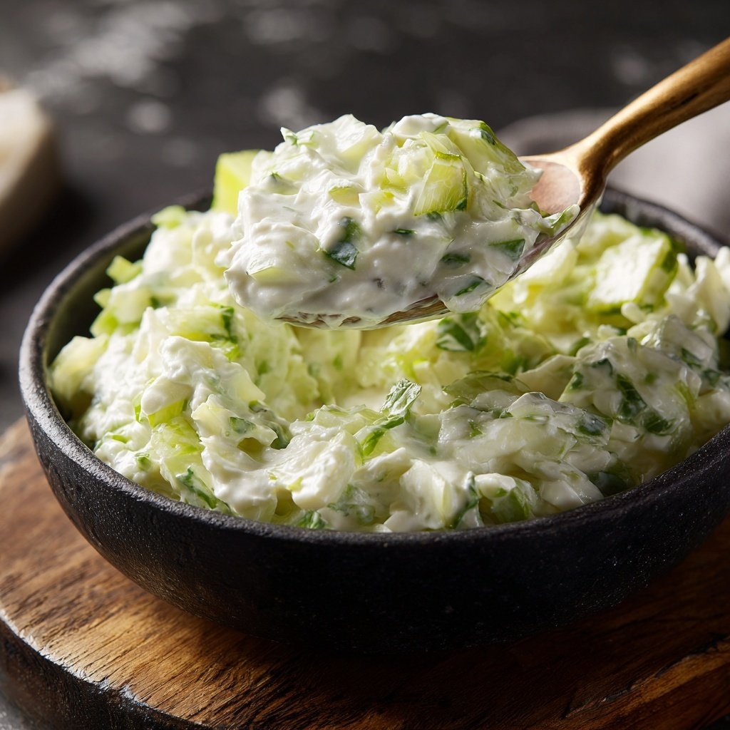 Creamy Celery Salad With Mayo
