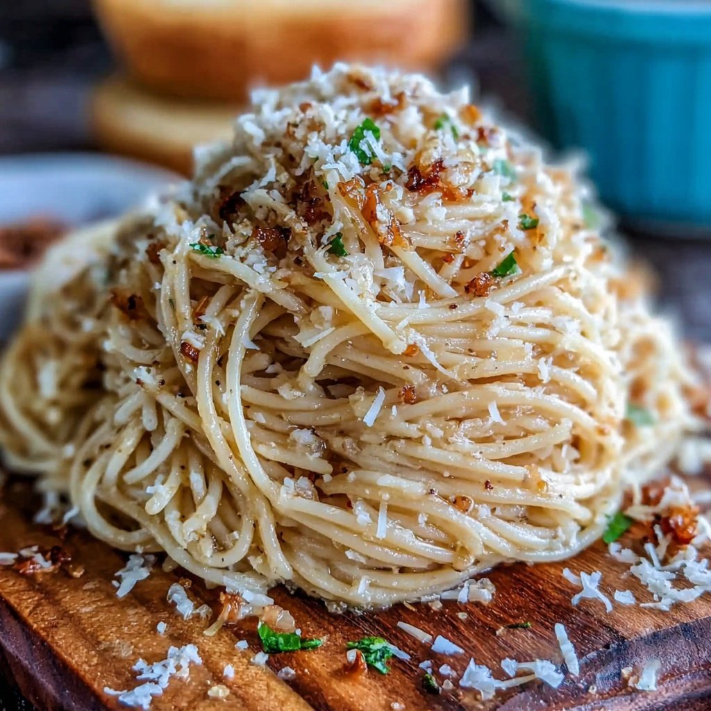 Quick Easy Garlic Parmesan Pasta