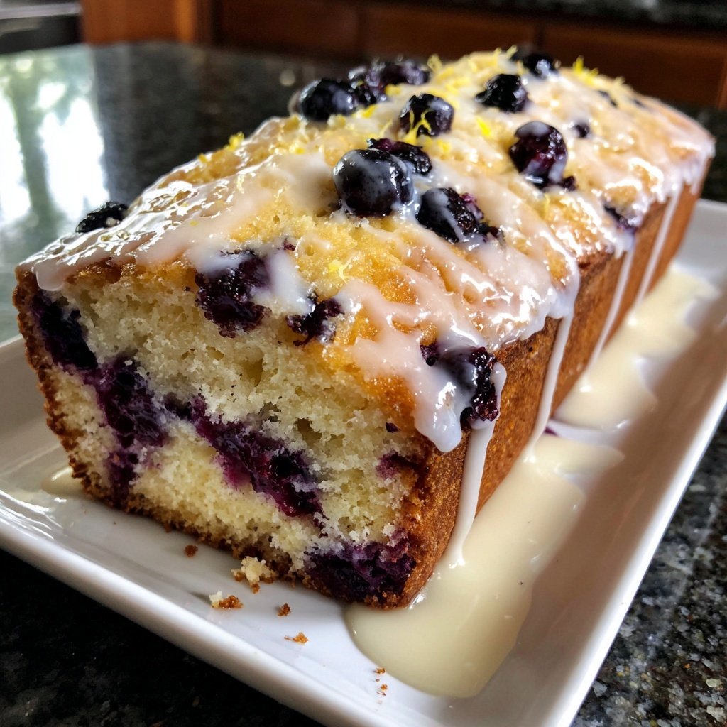 Baking & Desserts Lemon Blueberry Loaf Cake