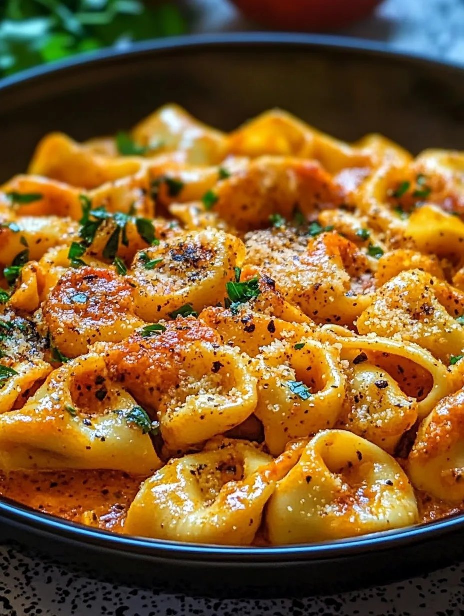 One-Pot Spicy Garlic Butter Chicken Tortellini