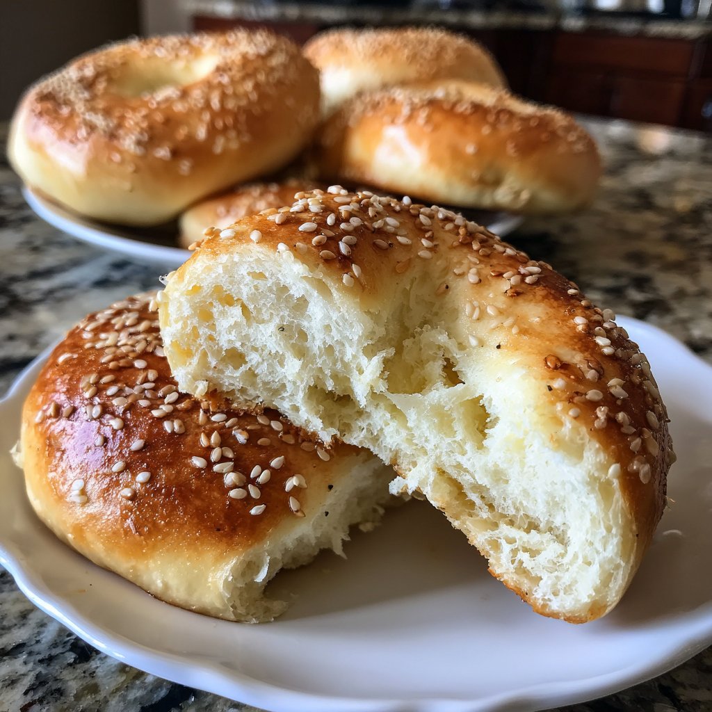 Soft Air Fryer Yogurt Bagels