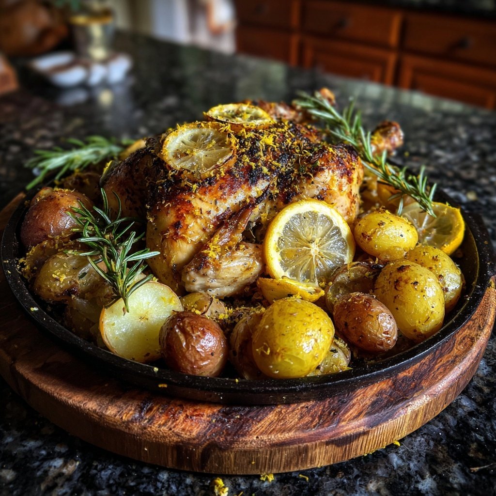 One Pan Lemon Chicken And Potatoes