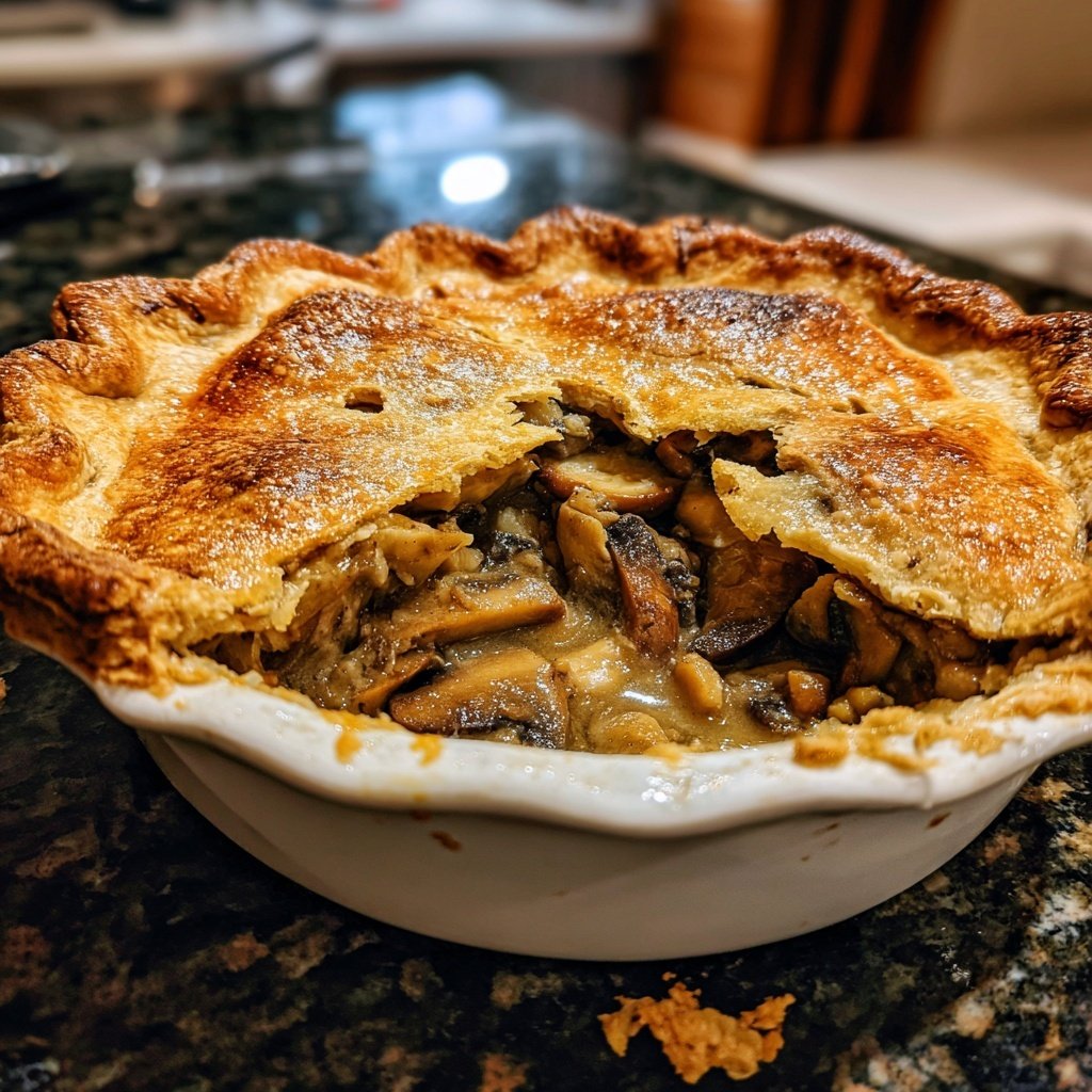 Comfort Food Beef and Mushroom Pot Pie