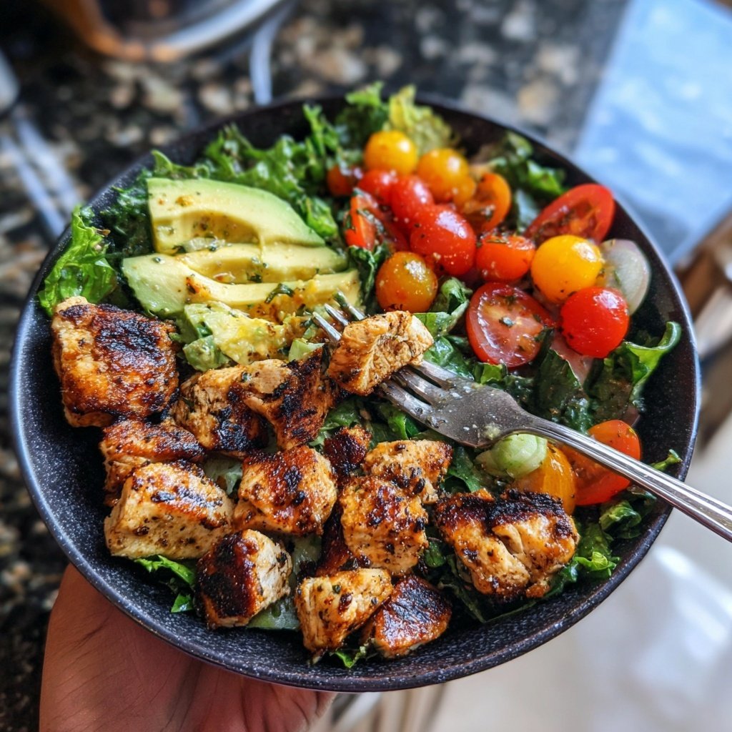 Healthy Grilled Chicken Salad Bowl