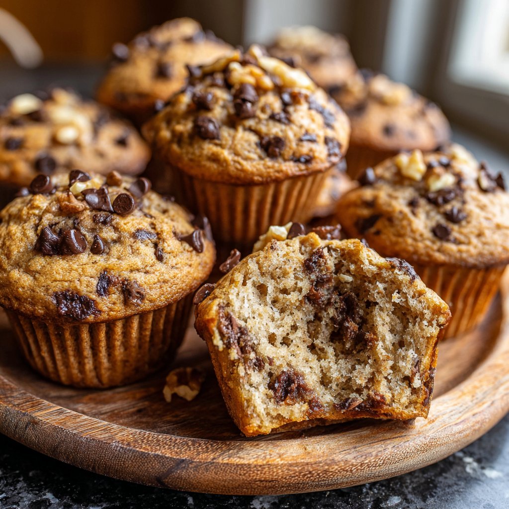 Healthy Chocolate Chip Muffins