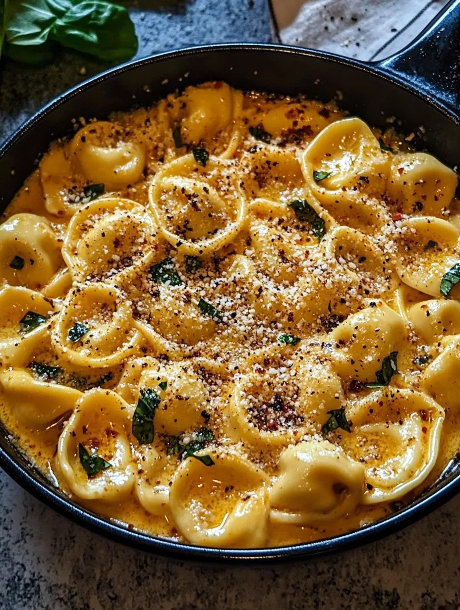 One-Pot Spicy Garlic Butter Chicken Tortellini