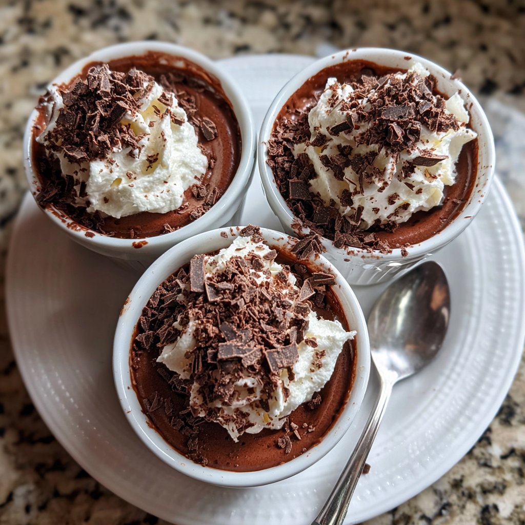 Creamy Chocolate Pudding Cups