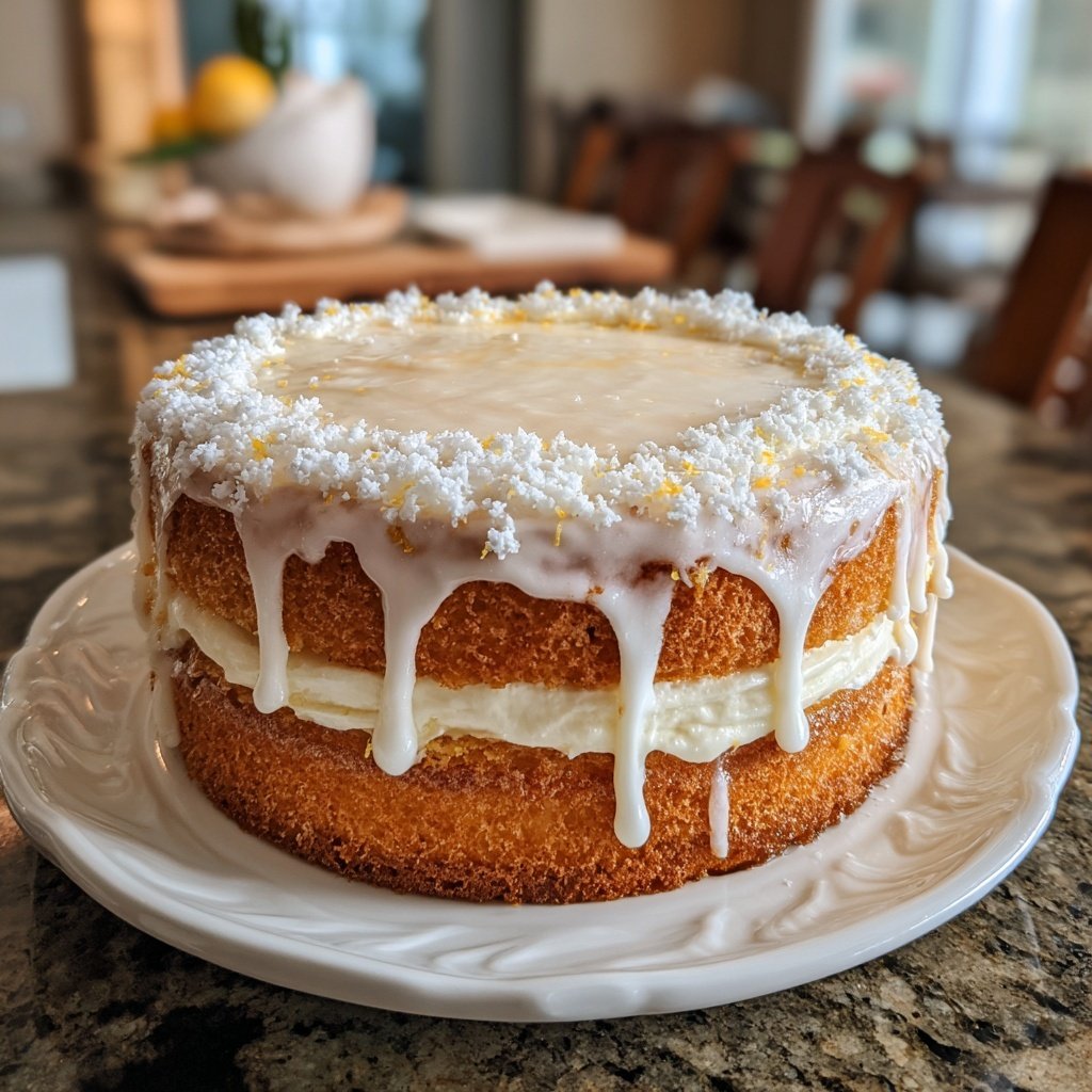 Moist Spring Vanilla Layer Cake