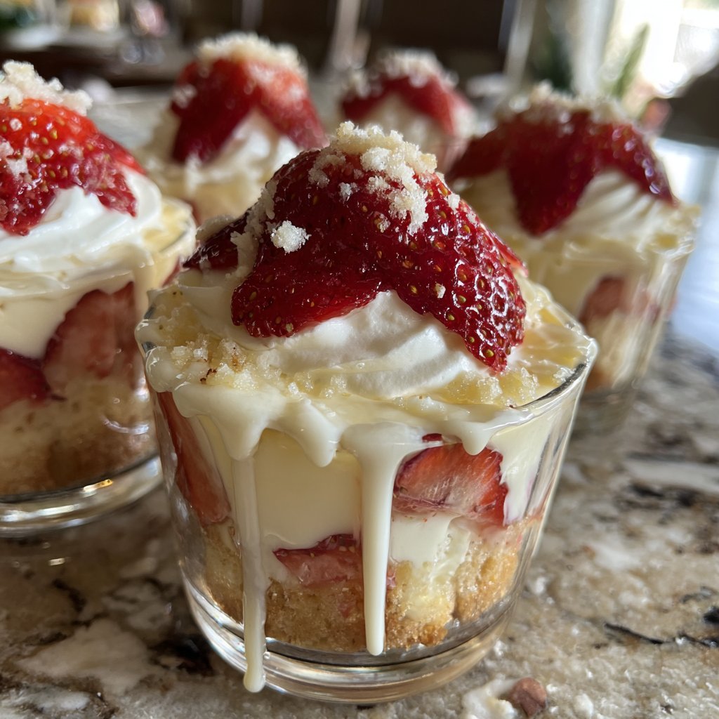 Strawberry Shortcake Cups For Parties