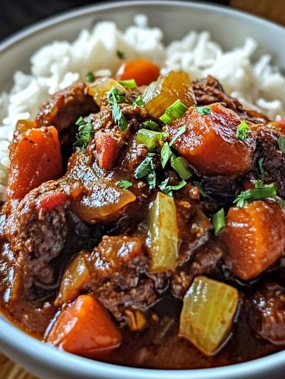 Jamaican Beef Stew With Rice