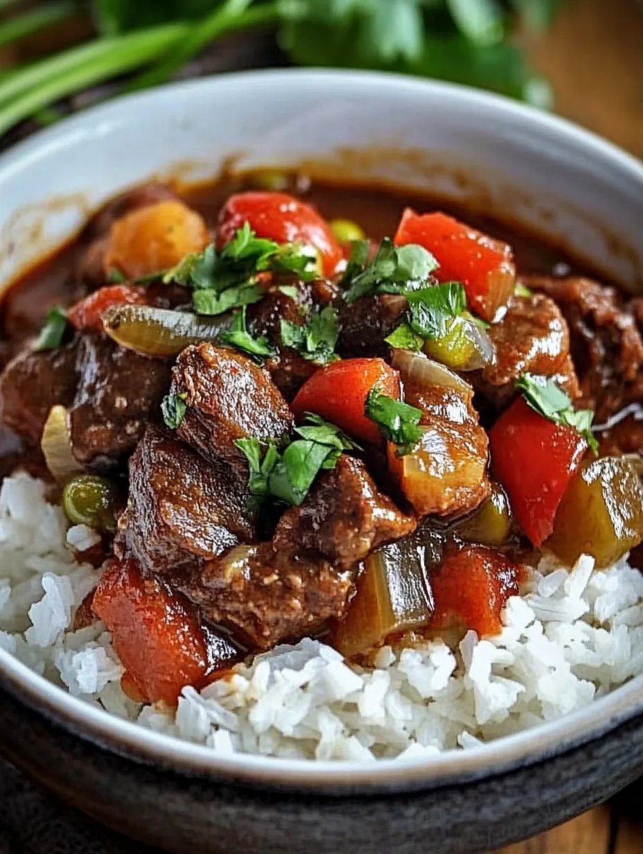 Jamaican Beef Stew With Rice